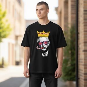 King funny T-shirt size large black